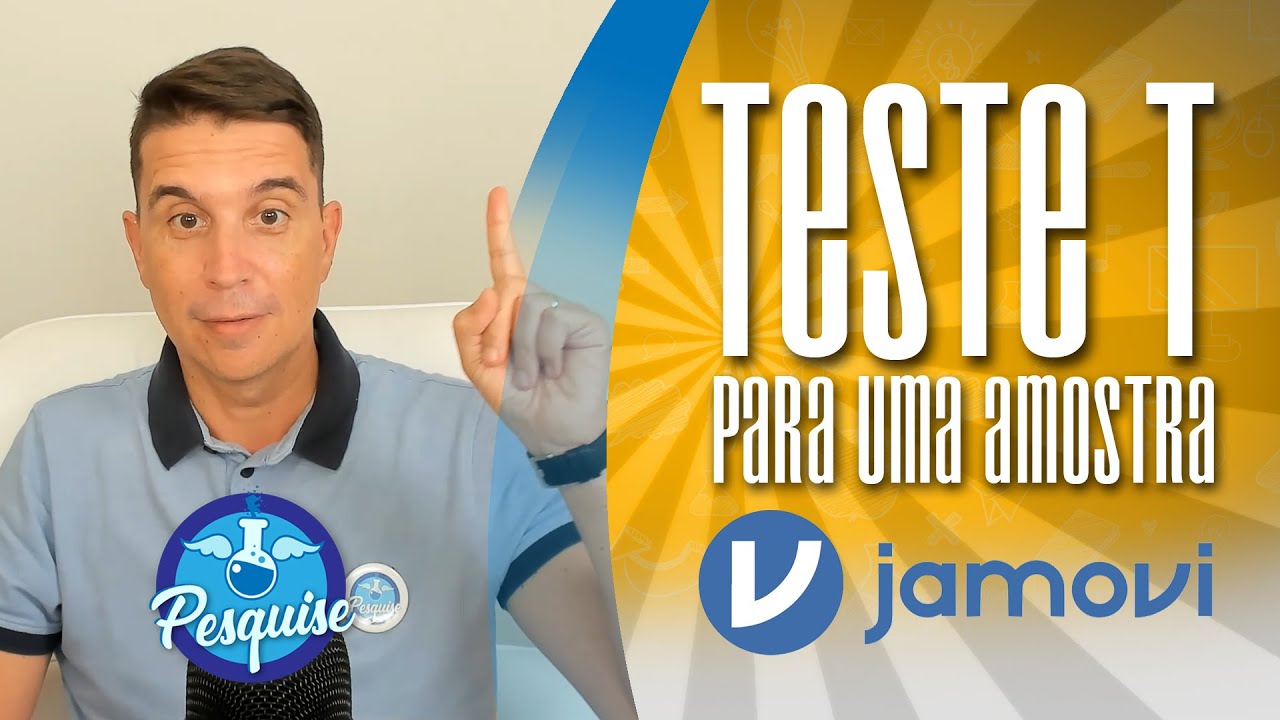 TESTE T para uma amostra a jato! (JAMOVI)