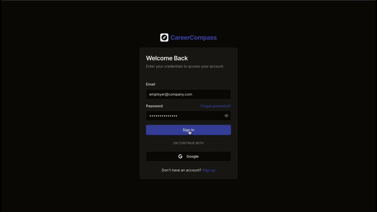 CareerCompass Demo Video