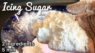 How to make Icing Sugar at Home / Homemade Icing Sugar / Powdered Sugar