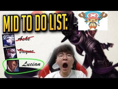 FORGET TOP LUCIAN! MID LUCIAN IS THE REAL DEAL! - Faker Stream Highlights (Translated)