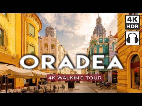 ORADEA, ROMANIA 🇷🇴 Walking Tour | Most Photogenic City in Transylvania [4K HDR - 3D Binaural Sound]