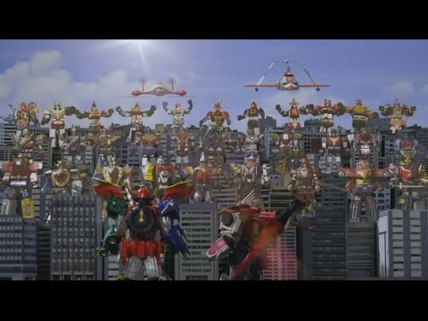 Encontro de todos os Megazords - Super Sentai (Power rangers)