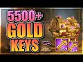 5,500+ Gold Key Opening in Rise of Kingdoms [So many legendary commander sculptures...]