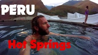 Soaking in Hot Springs near Machu Picchu, Peru (Santa Teresa)