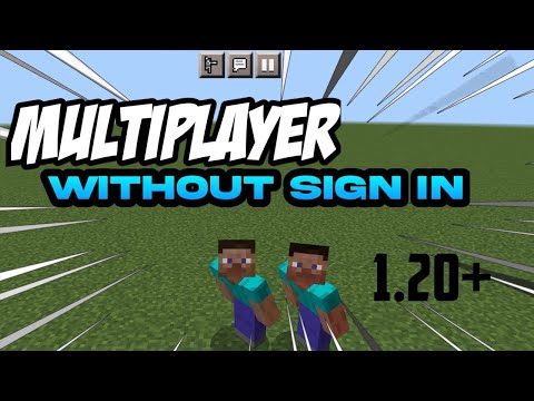 HOW TO PLAY MULTIPLAYER IN MINECRAFT WITHOUT SIGN IN 1.19+ || MCPE MULTIPLAYER WITHOUT SIGN IN