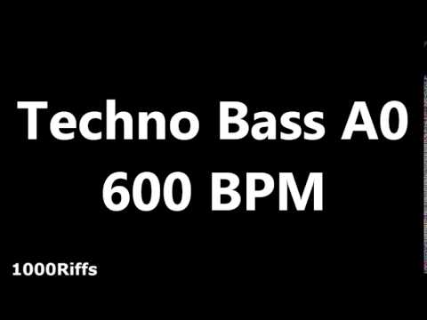 Techno Bass Metronome A0 : 600 BPM : Beats Per Minute