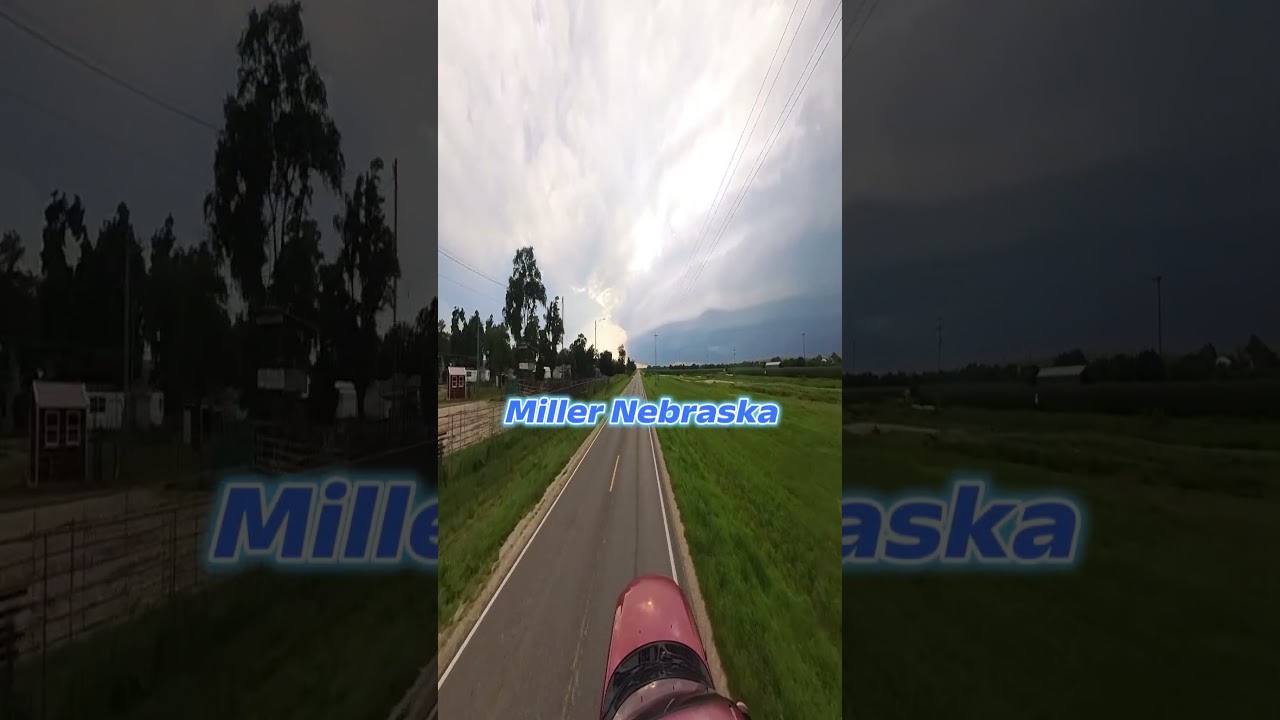 Storm Chasing: Summer Supercell (Miller Nebraska) #stormchasing #severeweather #tornadoalley
