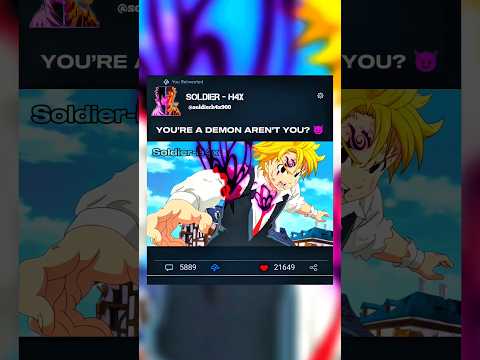 Ban Sees the Truth in Meliodas’s Eyes 😈 #meliodas #ban #shorts