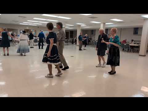 Round dancing with Gerry Tevlin cueing at the Missouri Promenaders in St. Louis, MO 5/30/25.