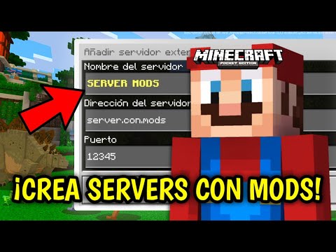 HOW TO CREATE a SERVER with MODS for MINECRAFT PE: Bedrock 1.19!  🤩 |  Well Explained 2022 ✅️