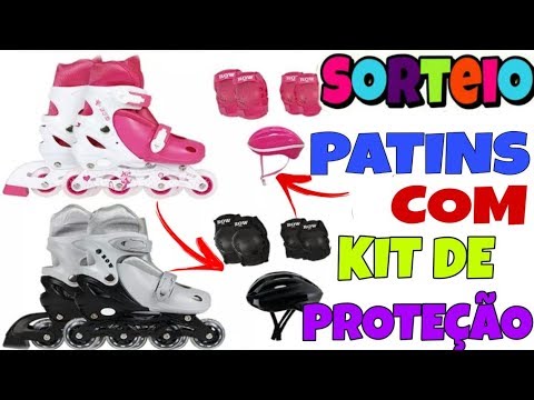 SORTEIO DE UM PATINS COM KIT DE PROTEÇÃO COMPLETO