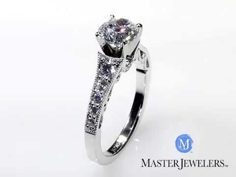 Romance Graduated Diamond Engagement Ring