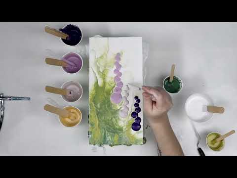 (752) PERFECT Purple Paisley Flowers! How to Paint Abstract Flowers with Acrylic Pour