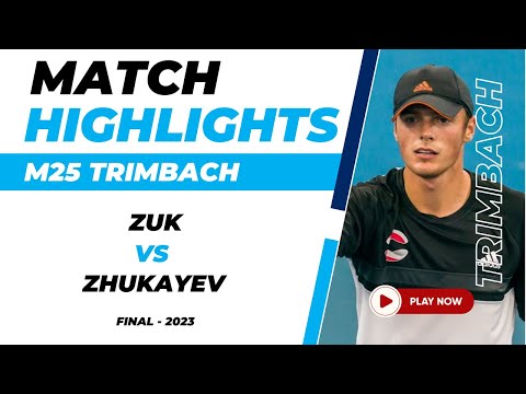 Tennis Match Highlights | Beibit Zhukayev Vs Kacper Zuk | ITF M25 Trimbach Singles | 2023