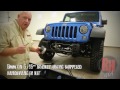 Rock Hard 4x4 Patriot Series Aluminum Grille Width Front Bumper w/ Fog Light Cutouts - JK
