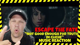 Escape the Fate - NOT GOOD ENOUGH FOR TRUTH IN CLICHE [ Reaction ] | UK REACTOR |