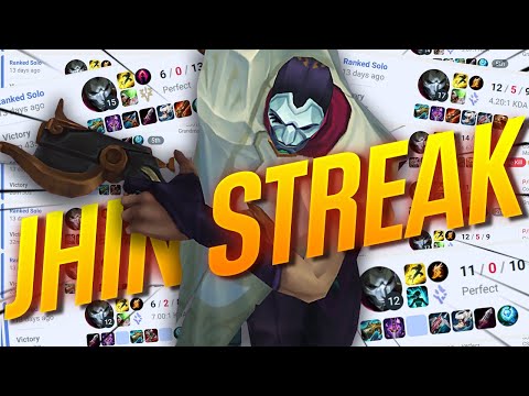 INSANE 10 GAME WIN STREAK WITH JHIN
