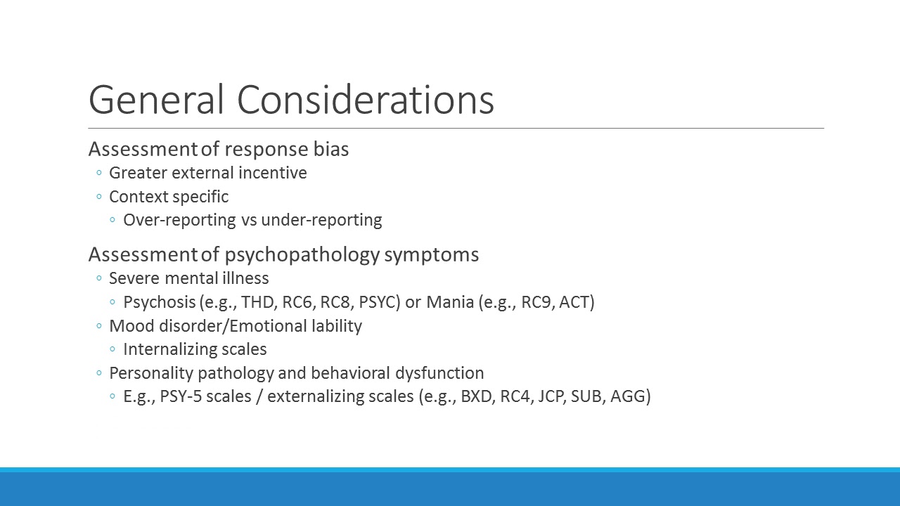 MMPI-2-RF: Forensic Practice Briefing