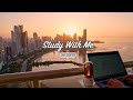 3 Hour Study With Me Balcony Sunrise Pomodoro 50 10 Relaxing Lo Fi Day 145
