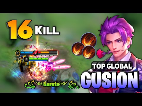 Gusion Midlane Gameplay Combo Johnson [ Top Global Gusion Best Build ] By ꧁༺Naruto༻꧂- MLBB