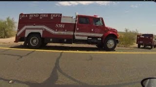 preview picture of video 'Gila Bend Fire Department, Fire Rescue and Police on I-8 Freeway Mission, 10 July 2013'