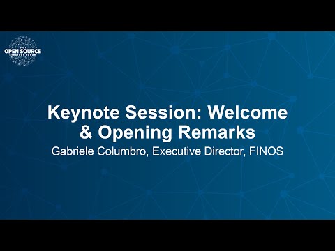 Keynote Session: Welcome & Opening Remarks - Gabriele Columbro, Executive Director, FINOS