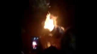 UConn Riot in front of Gampel Pavillion | April 5, 2014