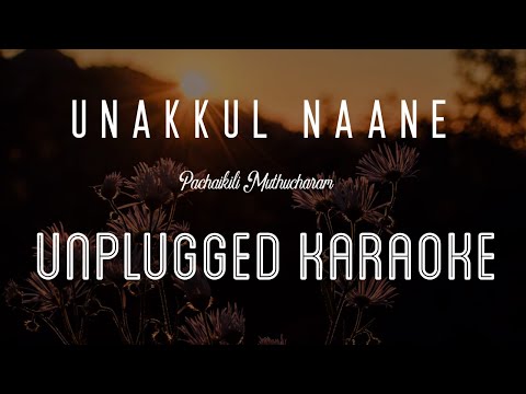 Unakkul Naane - Pritt | Pachaikili Muthucharam | Karaoke with Lyrics | unplugged | Harris | Sebin