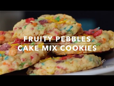 Fruity Pebbles Cake Mix Cookies - Recipe