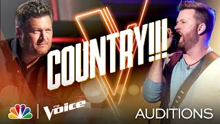 Country Singer Ben Allen Takes On Brooks &amp; Dunn&#39;s &quot;Red Dirt Road&quot; - The Voice Blind Auditions 2020
