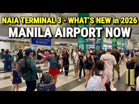 Philippines MANILA AIRPORT UPDATE 2026! 🇵🇭 NAIA Terminal 3 - New Food Court, Restaurants Tour