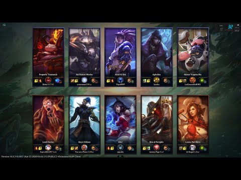 Akali vs Ahri Patch 10.9 - 15kills/4/5