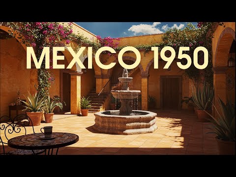 Mexican Hacienda 1950s | Traditional Mexican Mariachi Music and Ambience