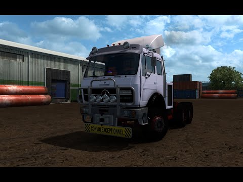 Euro Truck Simulator 2 *MERCEDES 1632 NG* Heavy cargo transport!!