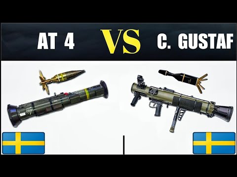 Carl Gustaf M4 VS AT4 Anti Tank Recoilless Weapon