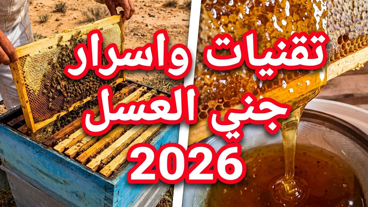 تقنيات و اسرار جني #العسل معلومات لن تجدها في مكان اخر