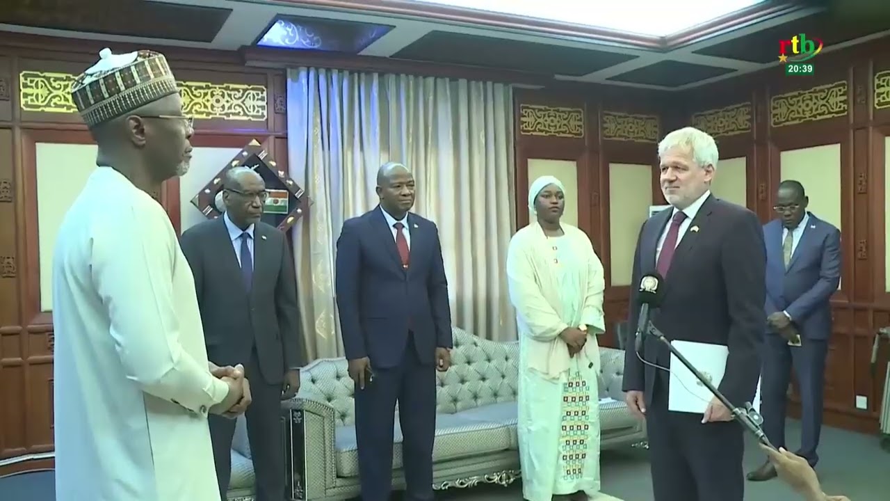 AES Actualités :Présentation de copies figurées des lettres de créance de cinq ambassadeurs au Niger