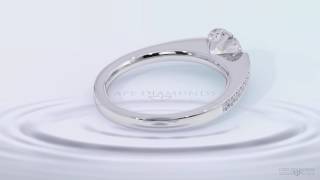 The Soul Amore Diamond Engagement Rings White Gold with Side Stones - Cape Diamonds