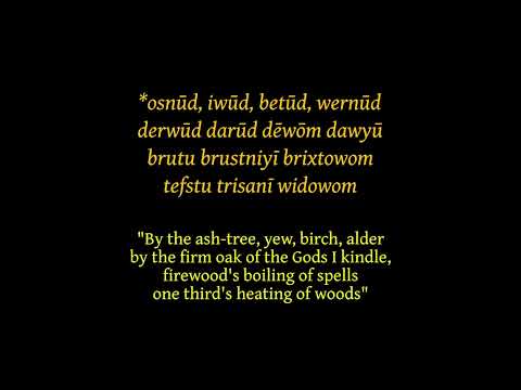 3 bricta: three charms in Proto-Celtic to kindle Beltaine's fire