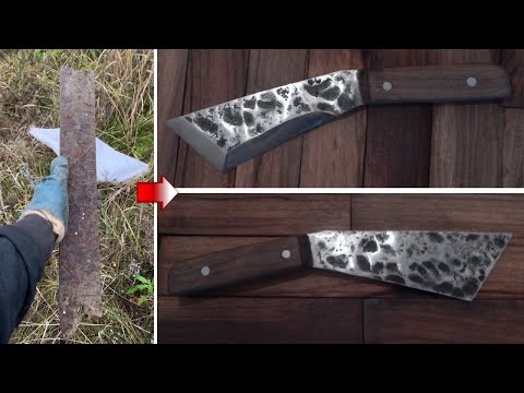 Ковка ножа НДК  17 из рессоры   Forging knife NDK 17