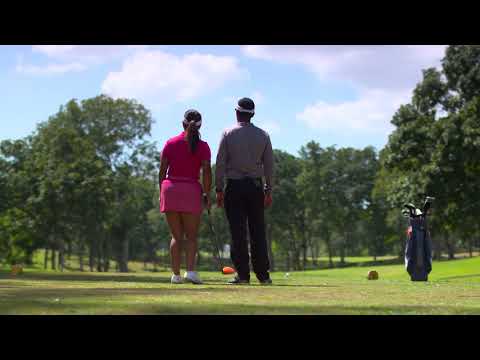 Golf Rules from 2019 - Caddie stands behind the player to align