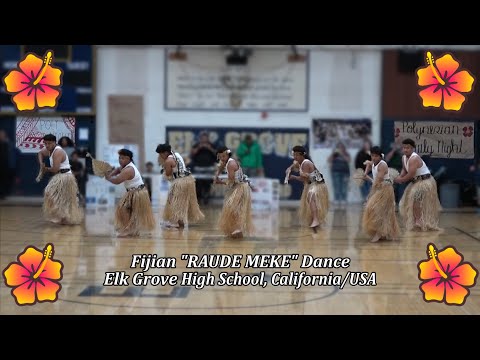 FIJIAN "RAUDE MEKE" Dance -- with Elk Grove H.S. Students, Cal/USA at Polynesian Cultural Event 2023