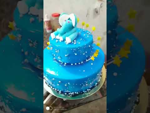 elephant design cake ♥️