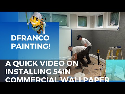 Installing 54 in commercial wallpaper