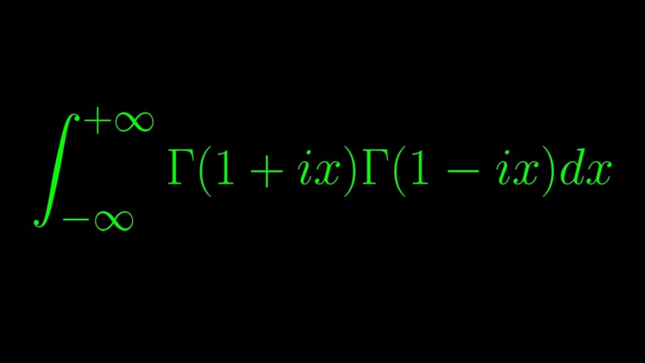 A satisfying gamma function integral