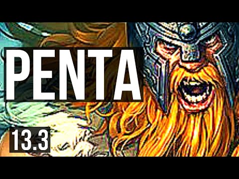 OLAF vs SHEN (TOP) | Penta, 68% winrate, Legendary | EUW Diamond | 13.3