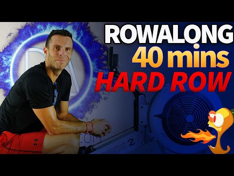 40 minute Indoor Rowing Machine Workout - HARD Alternating Row - 10KW5S5