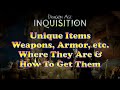 Dragon Age: Inquisition - List of Unique Items, Armor ...