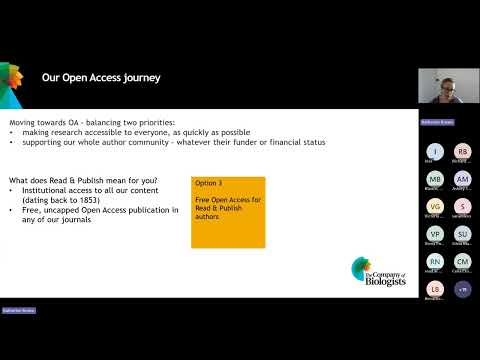 Publishing with The Company of Biologists: supporting biologists, inspiring biology