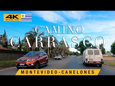 🇺🇾 De MONTEVIDEO a CANELONES: Por Camino Carrasco | DRIVING TOUR 2025 [ 4K ]